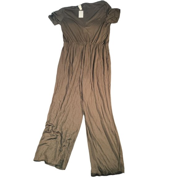 H&M Jumpsuit‎ Army Green Women Sz XL Full Length Everyday Romper Casual Leisure - Picture 7 of 7